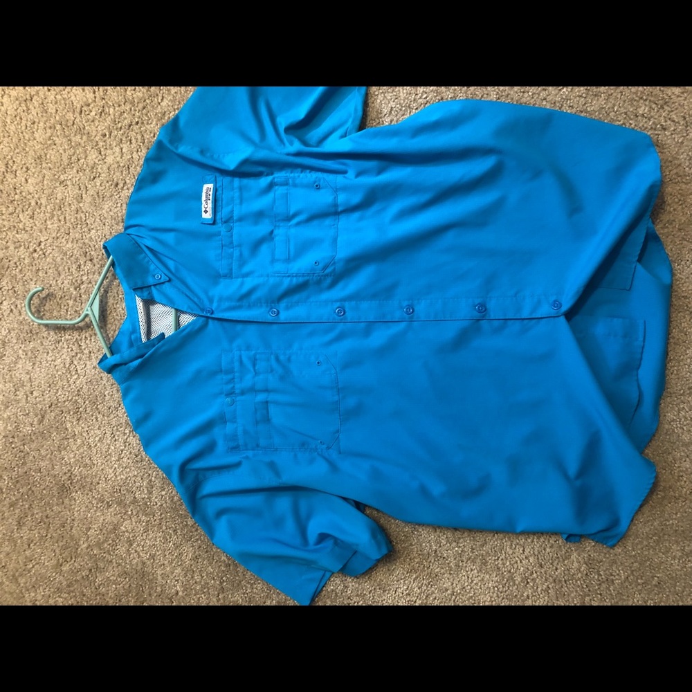 Blue Columbia PFG shirt